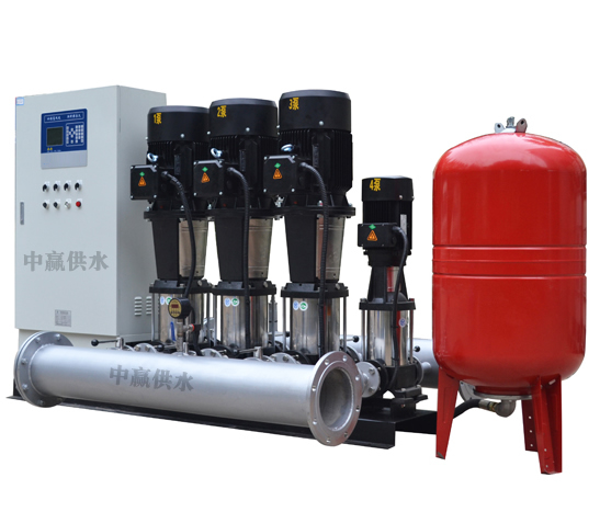 變頻恒壓供水系統(tǒng)主要由PLC、變頻器、觸摸屏、壓力變送器、動力及控制線路以及泵組組成